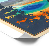 Yellowstone National Park Litho Artwork Poster (Hoek)