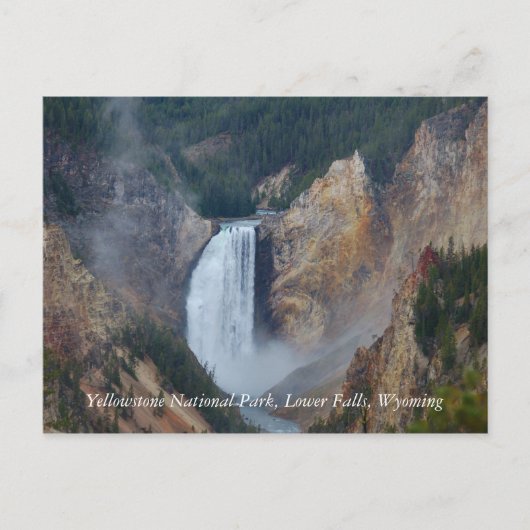 Yellowstone National Park, Lower Fa. Briefkaart (Voorkant)