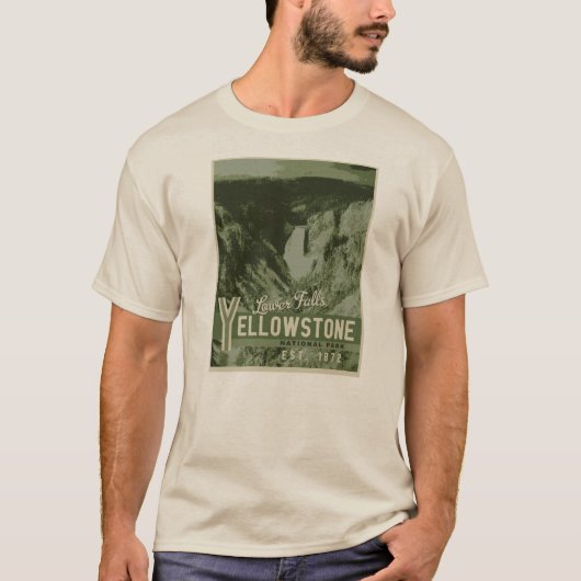 Yellowstone National Park Lower Herfsten Tee Shirt (Voorkant)