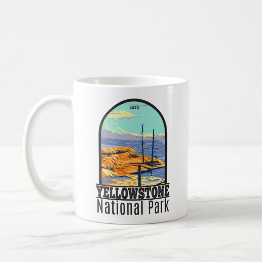 Yellowstone National Park Mammoth Hot Springs Koffiemok (Links)