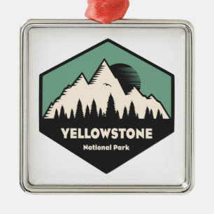 Yellowstone National Park Metalen Ornament