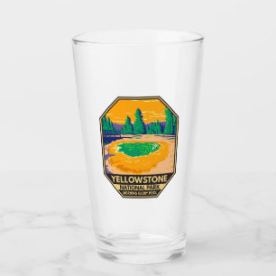 Yellowstone National Park Morning Glory Pool Retro Glas