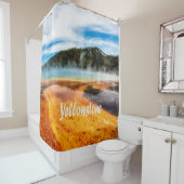 Yellowstone National Park Mountains Natuur Animals Douchegordijn (In situ)