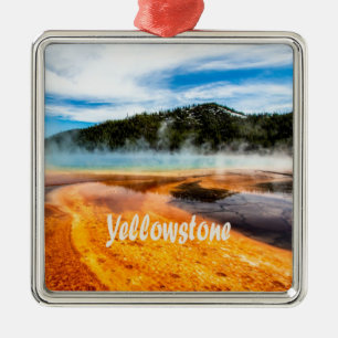 Yellowstone National Park Mountains Natuur Animals Metalen Ornament