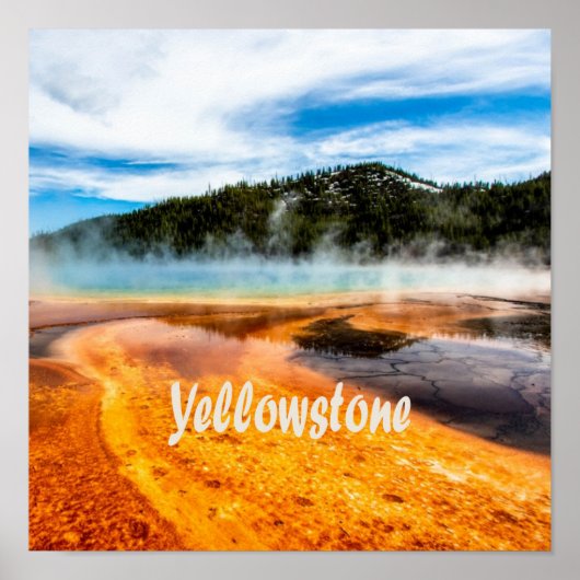 Yellowstone National Park Mountains Natuur Animals Poster (Voorkant)
