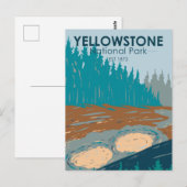 Yellowstone National Park Mud Volcano  Briefkaart (Voorkant / Achterkant)