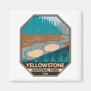 Yellowstone National Park Mud Volcano  Magneet