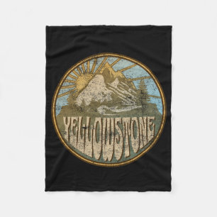 Yellowstone National Park Natuur Mountains Hiking Fleece Deken