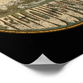 Yellowstone National Park Natuur Mountains Hiking Poster (Hoek)