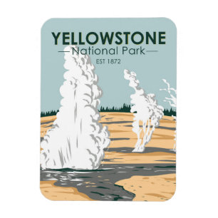 Yellowstone National Park Norris Geyser Basin Magneet