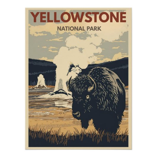 Yellowstone National Park Perfect Poster (Voorkant)