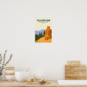Yellowstone National Park Petrified Tree  Poster (Keuken)