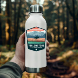 Yellowstone National Park Retro | Afgesneden Stick Sticker