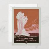  Yellowstone National Park Revel Briefkaart (Voorkant / Achterkant)