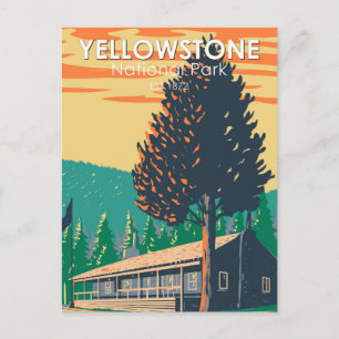 Yellowstone National Park Roosevelt Lodge Cabins Briefkaart