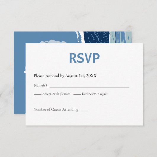 Yellowstone National Park RSVP Card Retro (Voorkant / Achterkant)