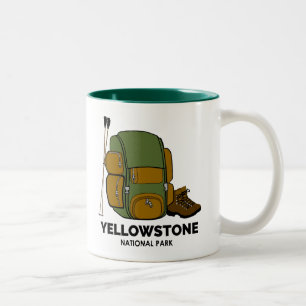 Yellowstone National Park rugzak Tweekleurige Koffiemok