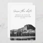 Yellowstone National Park Save the Date Bruiloft Kaart (Voorkant / Achterkant)