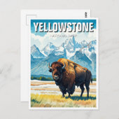 Yellowstone National Park Souvenir Briefkaart (Voorkant / Achterkant)