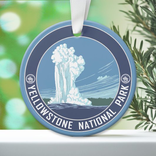 Yellowstone National Park Souvenir Ornament