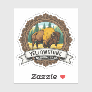 Yellowstone National Park Souvenir Sticker