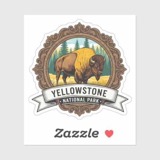 Yellowstone National Park Souvenir Sticker (Vel)