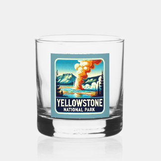 Yellowstone National Park Stone Onderzetter Whisky Glas