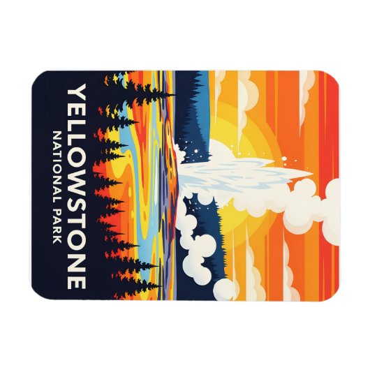 Yellowstone National Park – Vibrant Geyser Magneet (Horizontaal)