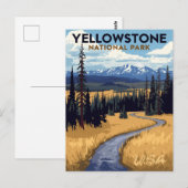 Yellowstone National Park Vintage Briefkaart (Voorkant / Achterkant)