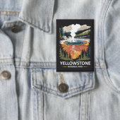Yellowstone National Park Warmwaterbron Button (Insitu)