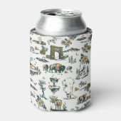 Yellowstone National Park Wildlife Pattern Blikjeskoeler (Blikje Voorkant)
