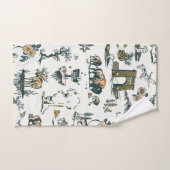 Yellowstone National Park Wildlife Pattern Handdoek (Handdoek)