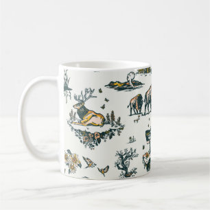 Yellowstone National Park Wildlife Pattern Koffiemok