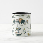 Yellowstone National Park Wildlife Pattern Mok (Midden)