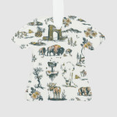 Yellowstone National Park Wildlife Pattern Ornament (achterkant)