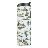 Yellowstone National Park Wildlife Pattern Thermosbeker (Gedraaid links)