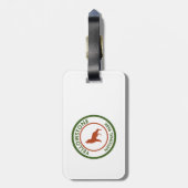 Yellowstone National Park Wolf Bagagelabel (Achterkant verticaal)