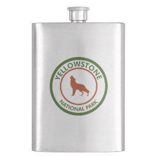 Yellowstone National Park Wolf Flacon