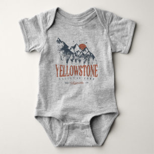 Yellowstone National Park Wolf Mountains Romper