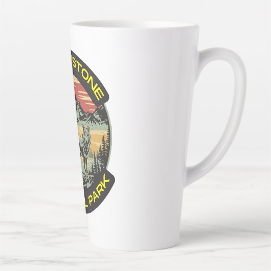  Yellowstone National Park wolfbergen Latte Mok (Rechts)