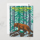 Yellowstone National Park Wolverine  Briefkaart (Voorkant / Achterkant)