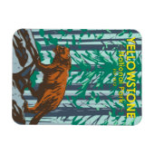 Yellowstone National Park Wolverine Magneet (Horizontaal)