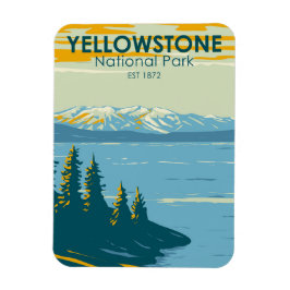 Yellowstone National Park Yellowstone Lake  Magneet