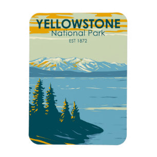 Yellowstone National Park Yellowstone Lake  Magneet