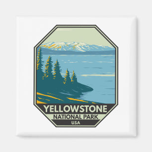 Yellowstone National Park Yellowstone Lake  Magneet