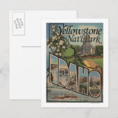 Yellowstone Nat'l Park, Idaho Briefkaart (Voorkant / Achterkant)