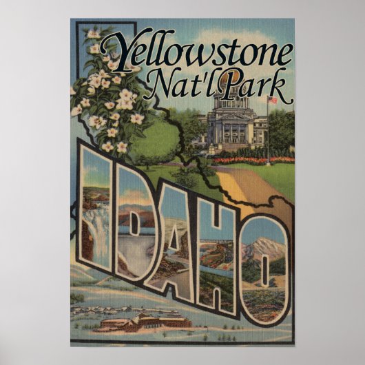 Yellowstone Nat'l Park, Idaho Poster (Voorkant)