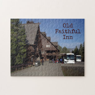 Yellowstone Old Faithful in Schilderachtig puzzle Legpuzzel