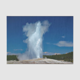 Yellowstone Old Faithful Landscape Foto Tissuepapier