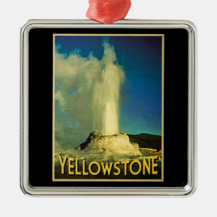 Yellowstone Old Faithful Metalen Ornament